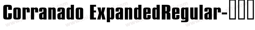 Corranado ExpandedRegular字体转换